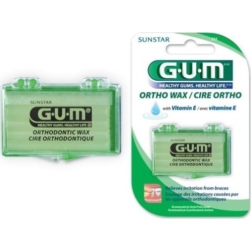 Gum Orthodontic Wax Unflavored (723) Ορθοδοντικό Κερί Χωρίς Γεύση 1τμχ