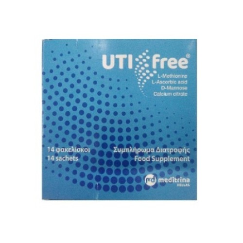 Meditrina UTI Free Συμπλήρωμα Διατροφής για την Υγεία του Ουροποιητικού 14 φακελίσκοι