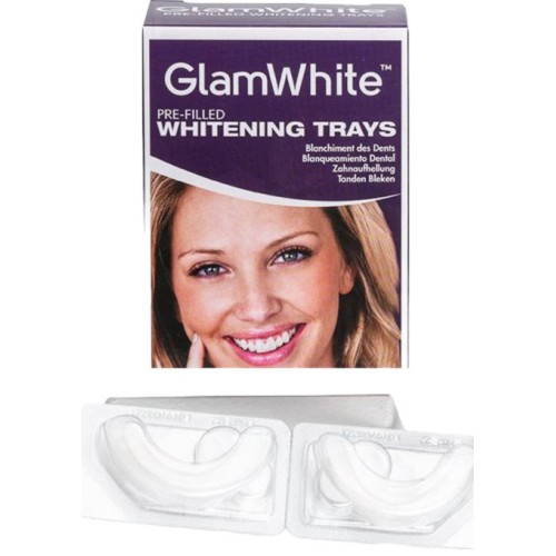 GlamWhite Pre-filled Whitening Trays Προγεμισμένα Μασελάκια Λεύκανσης Δοντιών 10τμχ