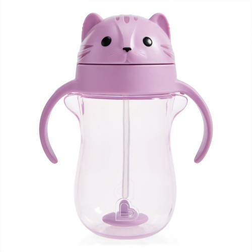 Munchkin Tip & Sip Straw Cup Κύπελλο με Καλαμάκι από 9m+ 296ml - Cat