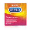 Durex Προφυλακτικά Pleasure Max 3τμχ με Ραβδώσεις