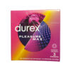 Durex Προφυλακτικά Pleasure Max 3τμχ με Ραβδώσεις