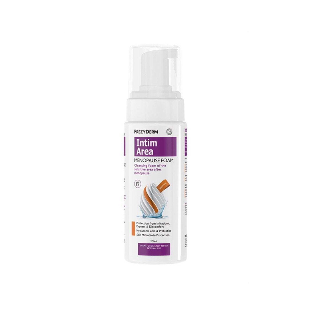 Frezyderm Intim Area Menopause Foam Ph7.0 Αφρός Καθαρισμού Ευαίσθητης Περιοχής Ερεθισμούς & Ξηρότητα 200ml