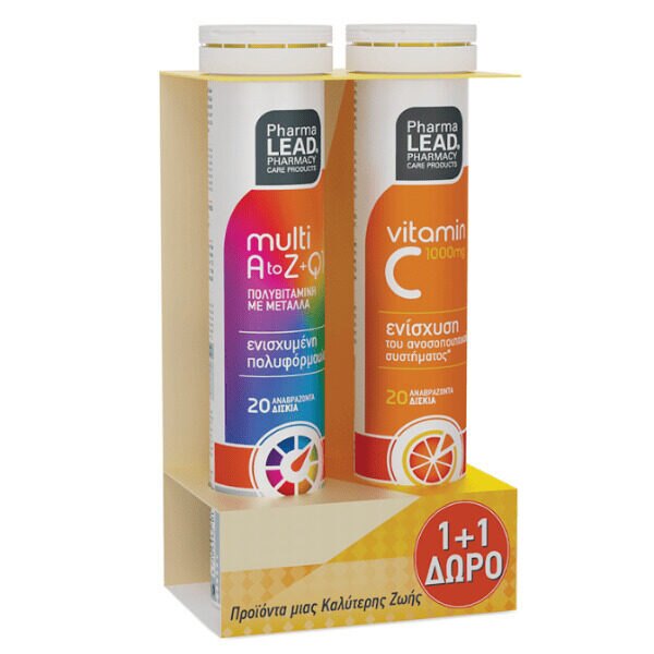 Pharmalead A To Z+ Q10 Πολυβιταμίνη για Ενέργεια & τo Δέρμα 20 αναβράζοντα δισκία