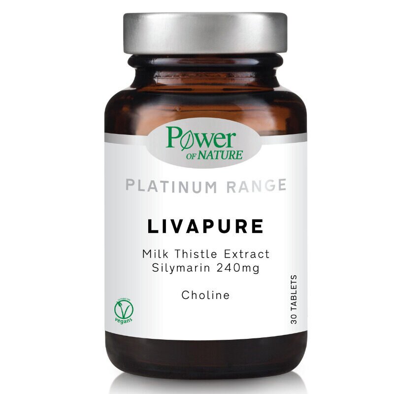 Power Of Nature Platinum Range LivaPure Ειδικό Συμπλήρωμα Διατροφής 30 ταμπλέτες