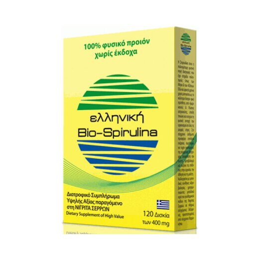 Protonex Hellenic Bio-spirulina 400mg 120 ταμπλέτες