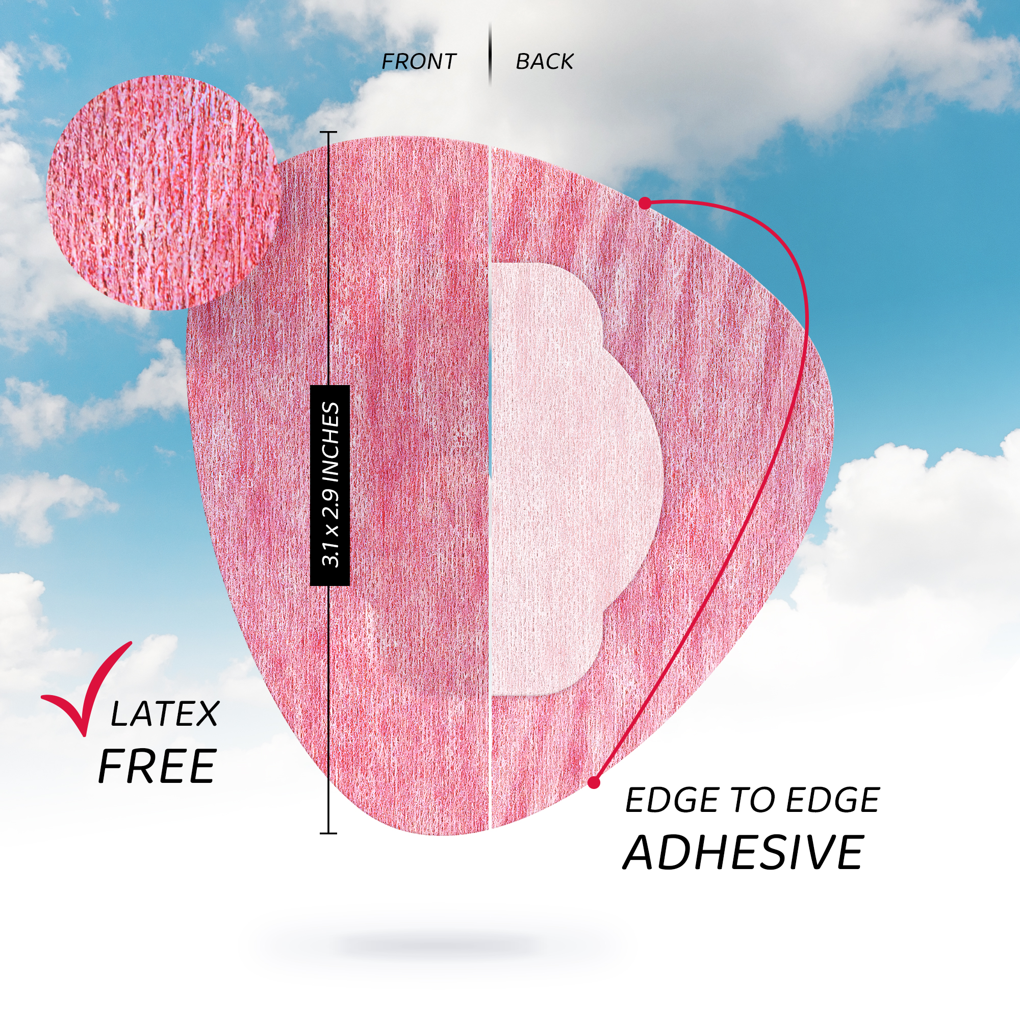 Not Just a Patch Air Αδιάβροχα Αυτοκόλλητα για Αισθητήρες Freestyle Libre 2 Plus, Medtronic Guardian, Dexcom G7, Dexcom ONE+, Sibionics GS1 & Medtrum TouchCare Nano 20τμχ – Ροζ - Image 2