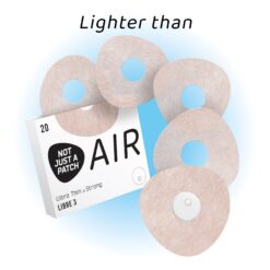 Not Just a Patch Air Cutout Αδιάβροχο Αυτοκόλλητο για Αισθητήρα Freestyle Libre 3 20τμχ – Μπεζ