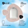 Not Just a Patch Air Cutout Αδιάβροχο Αυτοκόλλητο για Omnipod 20τμχ – Μπεζ - Image 2