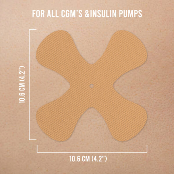 Not Just a Patch X-Patches Αδιάβροχο Αυτοκόλλητο για Omnipod, Libre & Medtronic 20τμχ – Μπεζ - Image 4