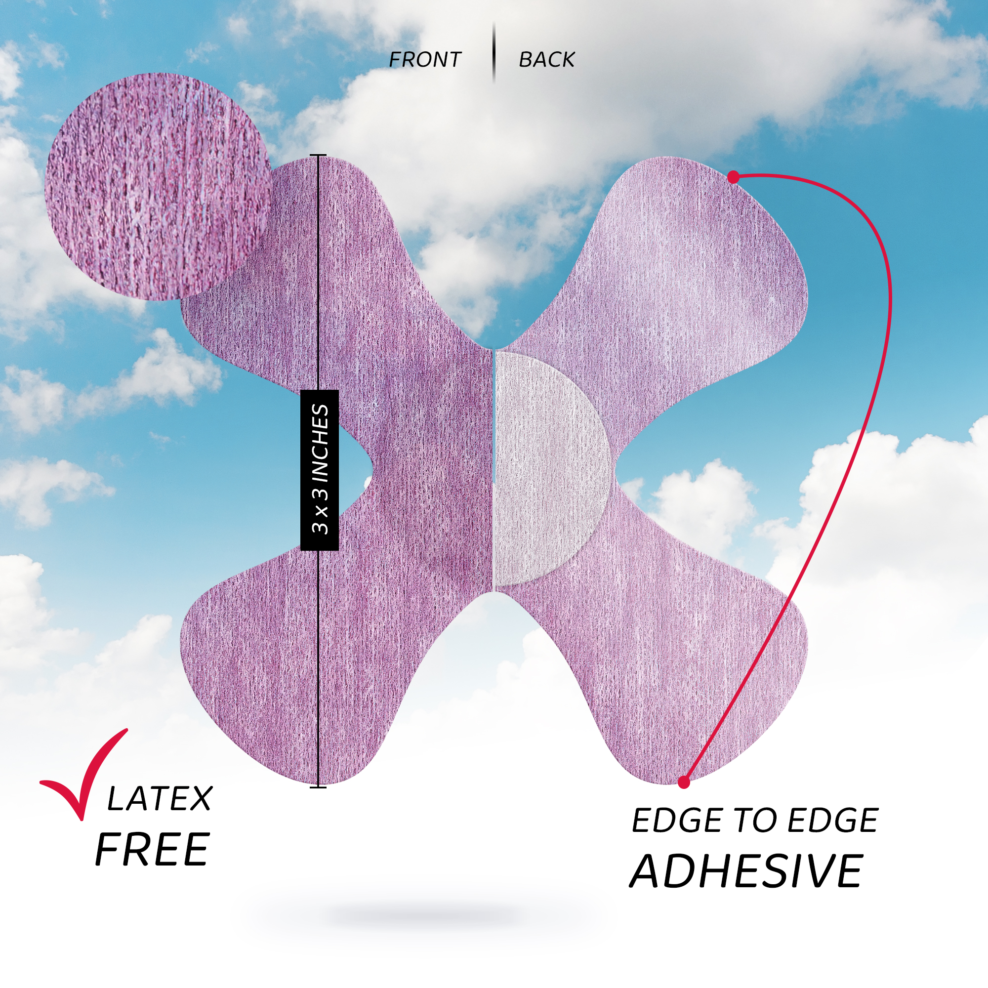 Not Just a Patch X-Mini Air Αδιάβροχα Αυτοκόλλητα για Αισθητήρες Freestyle Libre 2 Plus, Dexcom G7, Dexcom ONE+, Medtronic Guardian, Sibionics, Syai Ultra & Medtrum TouchCare Nano 20τμχ – Μωβ - Image 3
