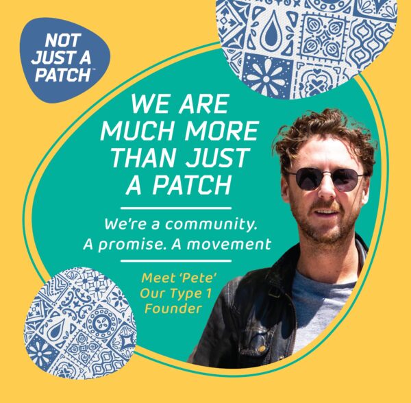 Not Just a Patch Original Thrivabetic Αδιάβροχο Αυτοκόλλητο για Αισθητήρα Dexcom G7, Dexcom ONE+, Freestyle Libre 3, Sibionics GS3, Syai Ultra 10τμχ - Mediterranean Mosaic Blue - Image 3