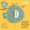 Not Just a Patch Original Thrivabetic Αδιάβροχο Αυτοκόλλητο για Αισθητήρα Dexcom G7, Dexcom ONE+, Freestyle Libre 3, Sibionics GS3, Syai Ultra 10τμχ - T1D Ghosty Mode - Image 2