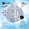 Not Just a Patch Air Thrivabetic Αδιάβροχο Αυτοκόλλητο για Αισθητήρα Dexcom G7, Dexcom ONE+, Freestyle Libre 3, Sibionics GS3, Syai Ultra 10τμχ - Mediterranean Mosaic Blue - Image 2