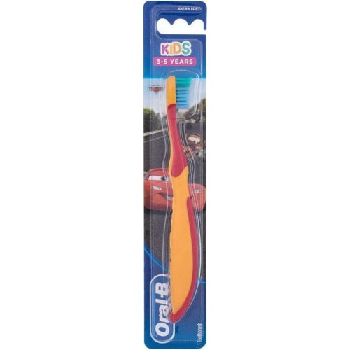 Oral-B Extra Soft Παιδική Οδοντόβουρτσα Κόκκινο / Πορτοκαλί για 3+ χρονών, 1τμχ