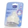 Chicco Natural Feeling Θηλές από Σιλικόνη Γρήγορης Ροής για 6+ μηνών 2τμχ