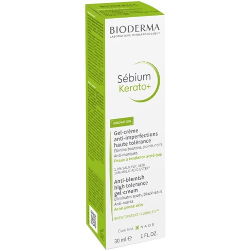 Bioderma Sebium Kerato+ Κρέμα Προσώπου σε Μορφή Τζελ για Επιδερμίδες με Τάση Ακμής 30ml