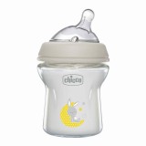 Chicco Γυάλινο Μπιμπερό Natural Feeling Κατά των Κολικών με Θηλή Σιλικόνης 150ml για 0+ μηνών 1τμχ