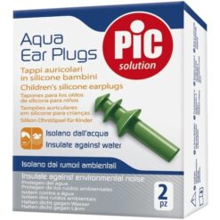 PiC Solution Aqua Παιδικές Ωτοασπίδες Σιλικόνης για Κολύμβηση 2τμχ σε Πράσινο Χρώμα