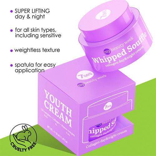 7DAYS Whipped Collagen Day Night Cream Κρέμα Προσώπου Ημέρας & Νύχτας 50ml