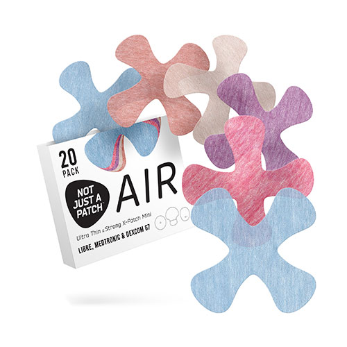 Not Just a Patch X-Mini Air Αδιάβροχο Αυτοκόλλητο για Αισθητήρα Freestyle Libre 2 Plus, Dexcom G7, Medtronic Guardian, Sibionics, Syai Tag & Medtrum TouchCare Nano – Διάφορα Χρώματα