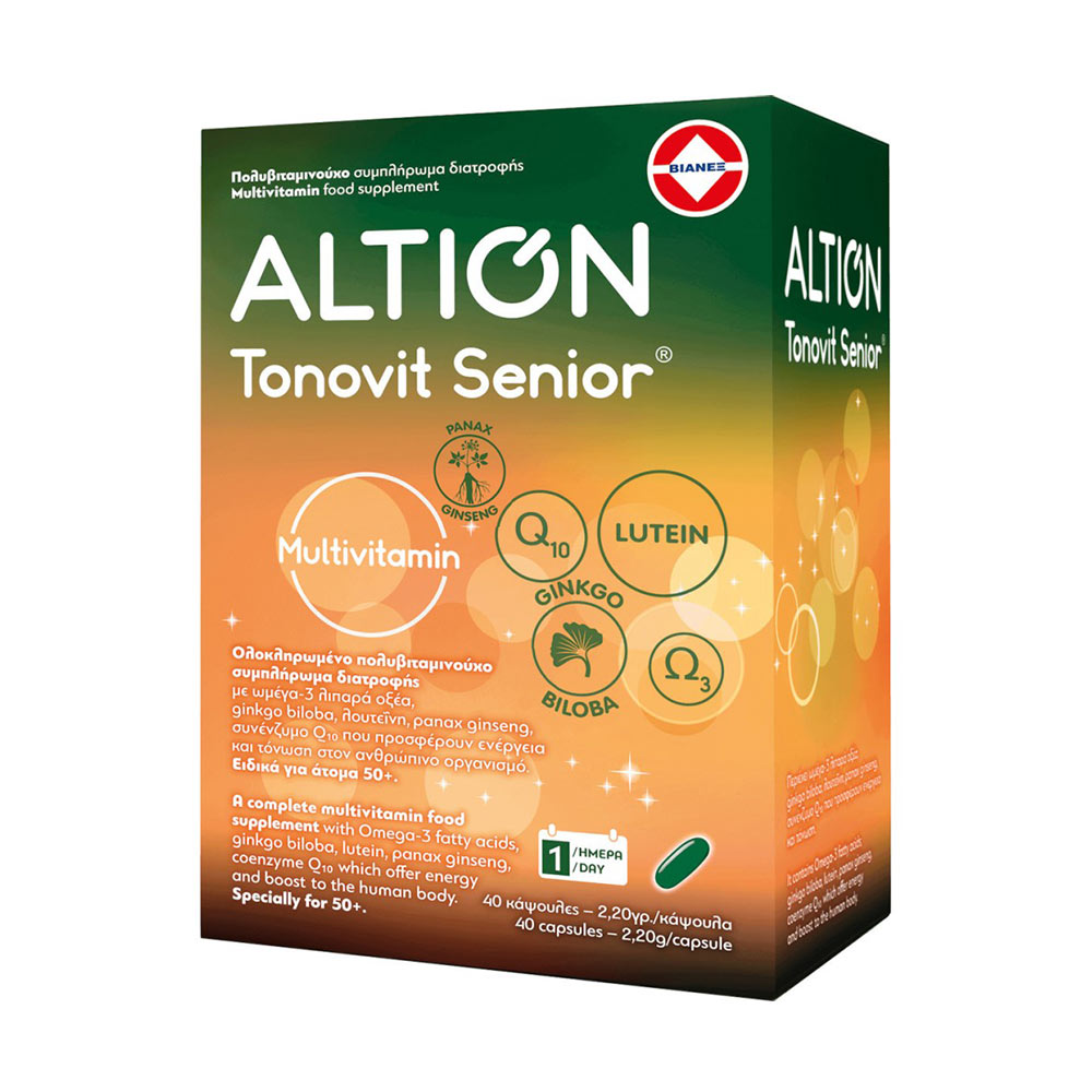 Altion Tonovit Senior Πολυβιταμινούχο Συμπλήρωμα Διατροφής για 50+ 40caps