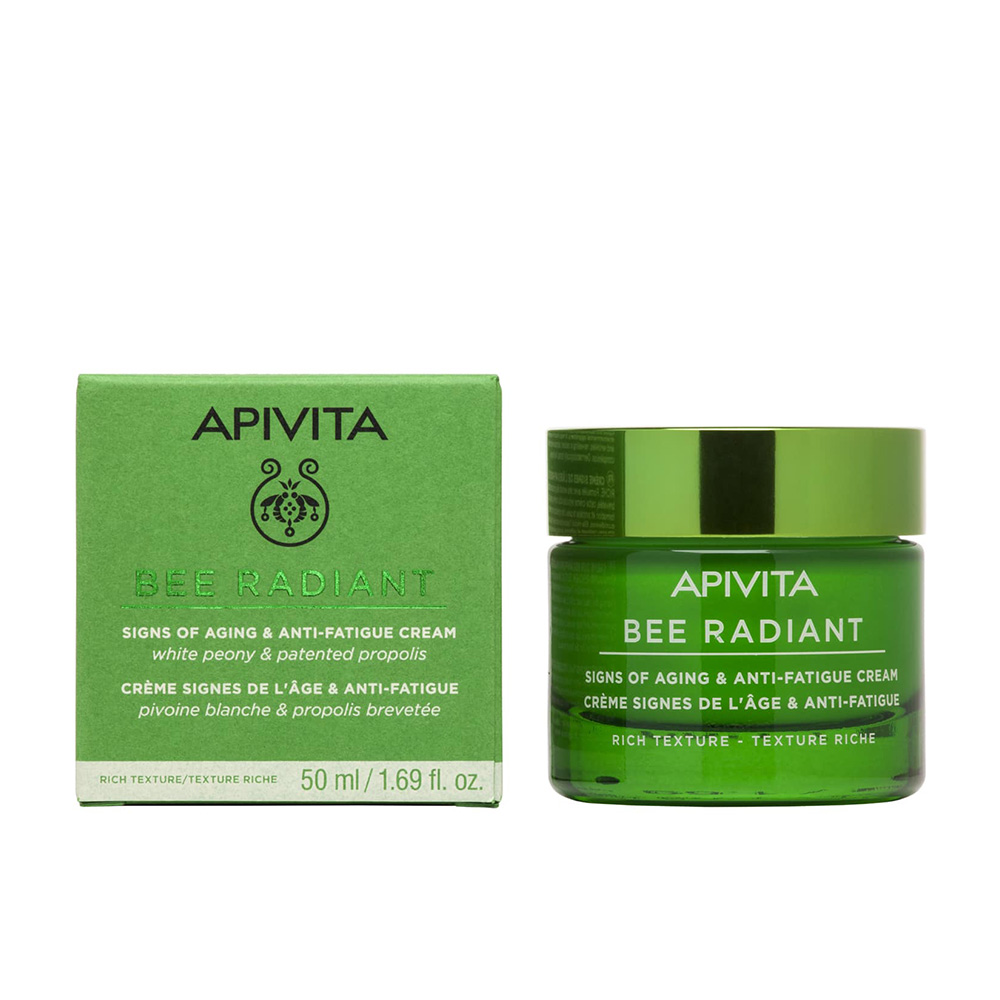 Apivita Bee Radiant Κρέμα για Σημάδια Γήρανσης & Ξεκούραστη Όψη – Πλούσια Υφή 50ml