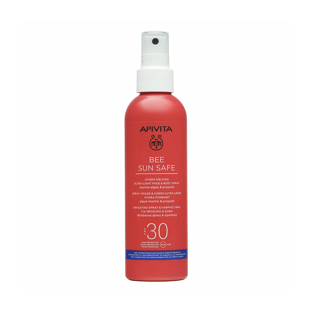 Apivita Bee Sun Safe Αντηλιακό Ενυδατικό Spray Ελαφριάς Υφής για Πρόσωπο και Σώμα SPF30 200ml