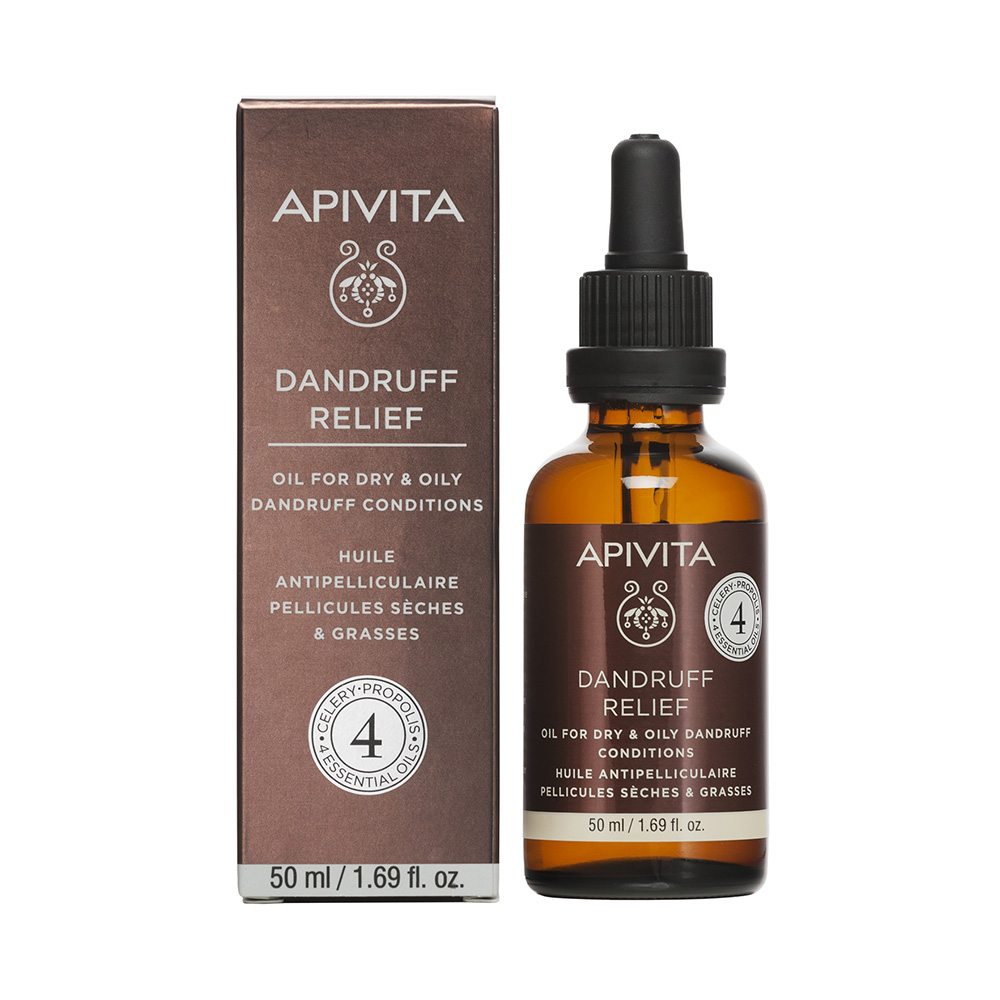 Apivita Dandruff Relief Ξηρό Λάδι Μαλλιών κατά της Ξηροδερμίας και της Πιτυρίδας 50ml