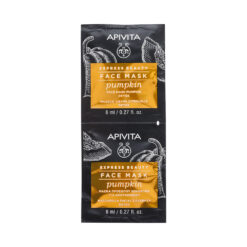 Apivita Express Beauty Detox Face Mask Pumpkin Μάσκα Προσώπου Κολοκύθα για Αποτοξίνωση 2x8ml