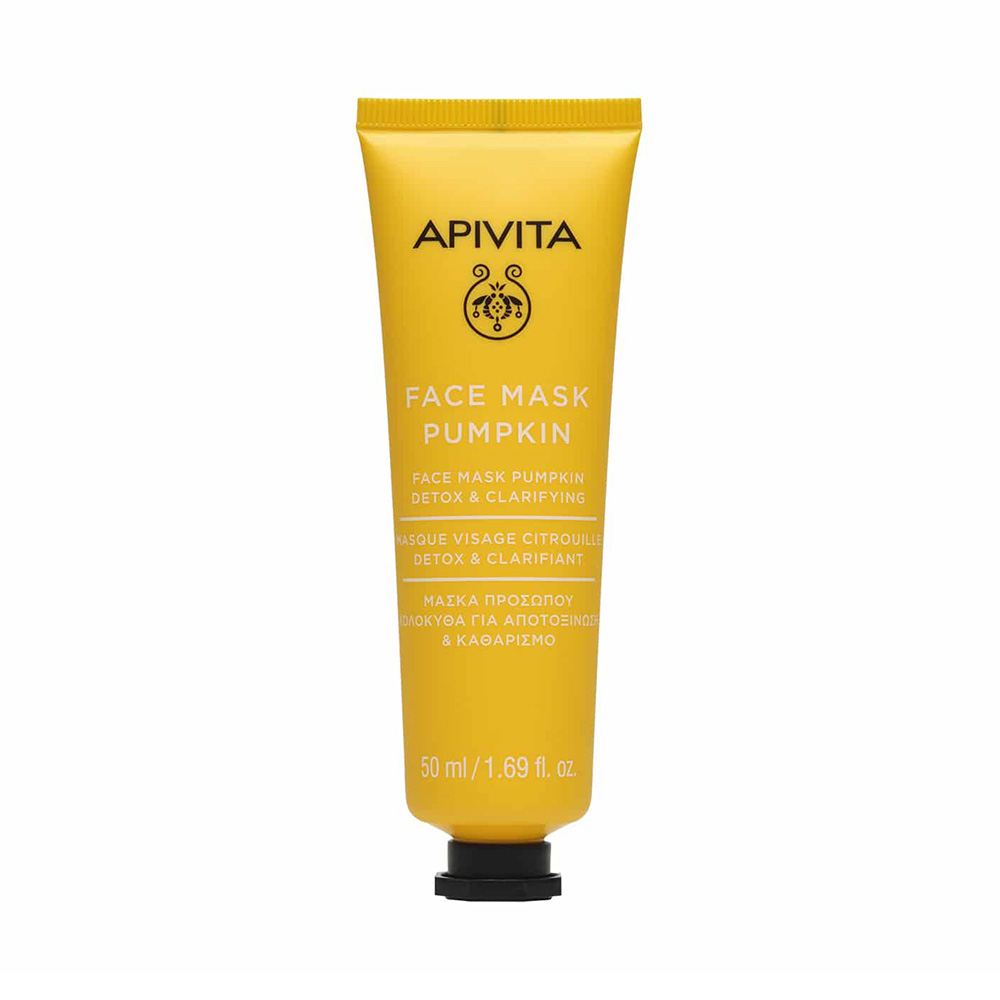 Apivita Face Mask Pumpkin Μάσκα Προσώπου Κολοκύθα για Αποτοξίνωση & Καθαρισμό 50ml