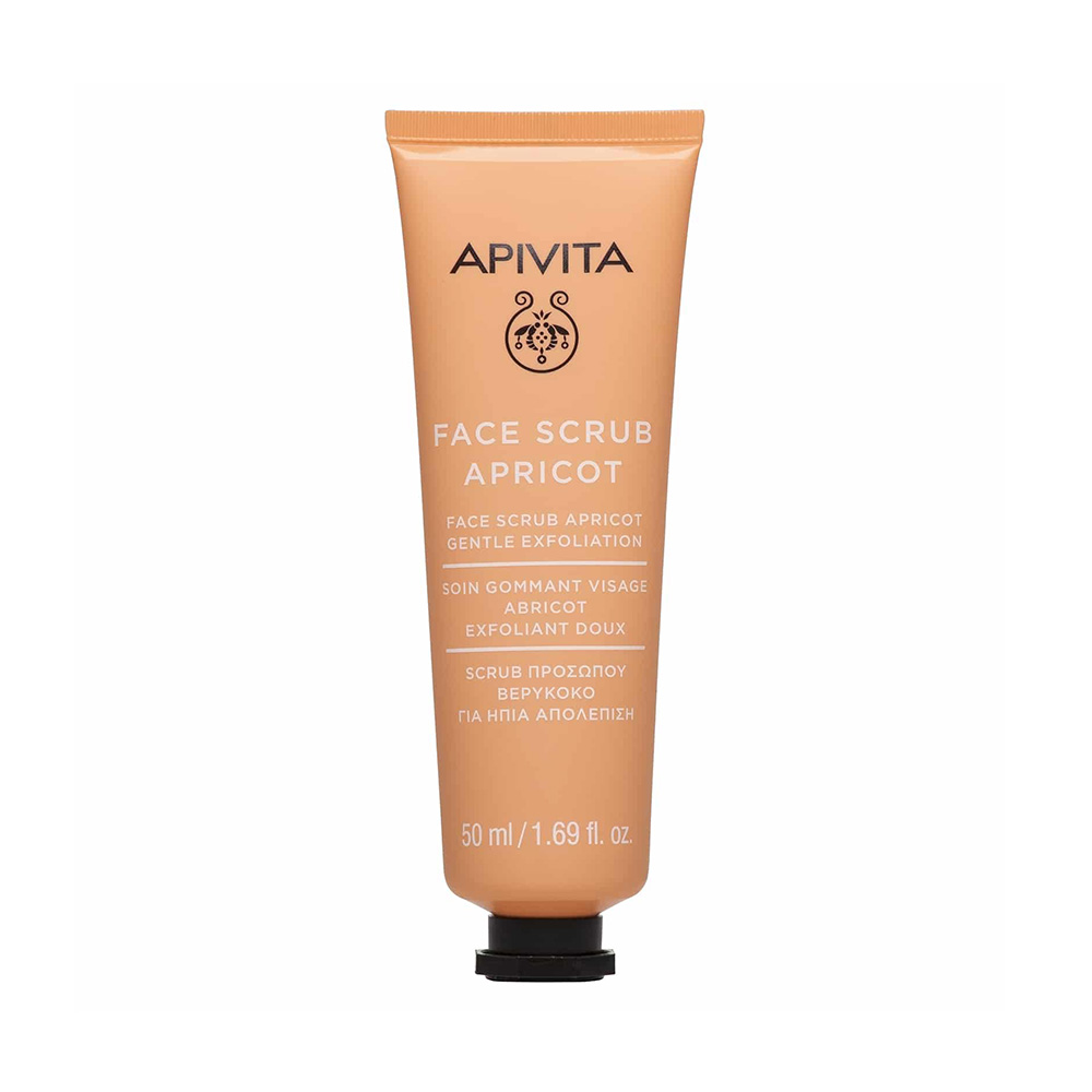 Apivita Face Scrub Apricot Ήπια Απολέπιση για το Πρόσωπο με Βερύκοκο 50ml