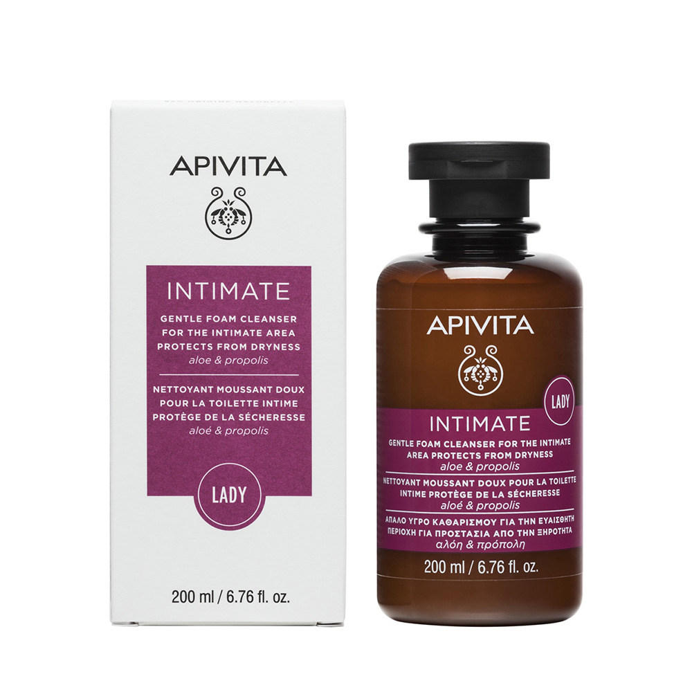 Apivita Intimate Lady Απαλό Υγρό Καθαρισμού για Την Ευαίσθητη Περιοχή Για Προστασία από την Ξηρότητα 200ml