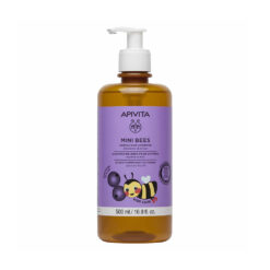 Apivita Mini Bees Gentle Kids Shampoo Απαλό Σαμπουάν για Παιδιά με Μύρτιλο & Μέλι 500ml