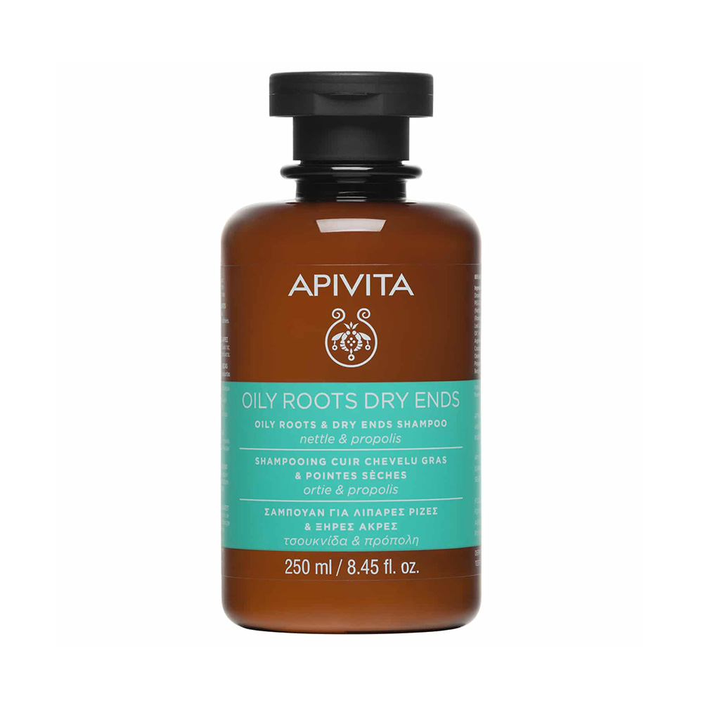 Apivita Oily Roots Dry Ends Σαμπουάν Εξισορρόπησης για Λιπαρές Ρίζες και Ξηρές Ακρες 250ml