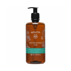 Apivita Refreshing Fig Shower Gel Αφρόλουτρο με Αιθέρια Έλαια Ecopack 500ml