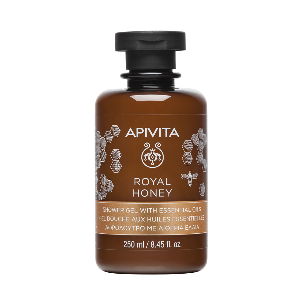Apivita Royal Honey Shower Gel Κρεμώδες Aφρόλουτρο με Aιθέρια Έλαια 250ml