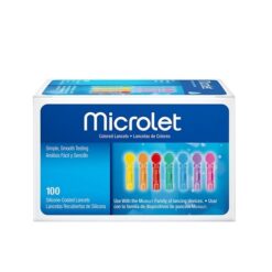 Bayer Ascensia Microlet Coloured Lancets – Έγχρωμοι Σκαρφιστήρες 100τμχ