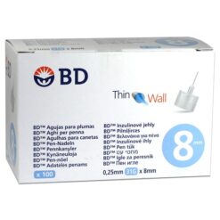 BD Thin Wall Βελόνες για Πένα Ινσουλίνης 31G x 8mm 100τμχ