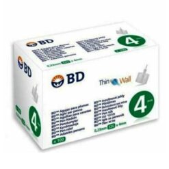 BD Thin Wall Βελόνες για Πένα Ινσουλίνης 32G x 4mm 100τμχ