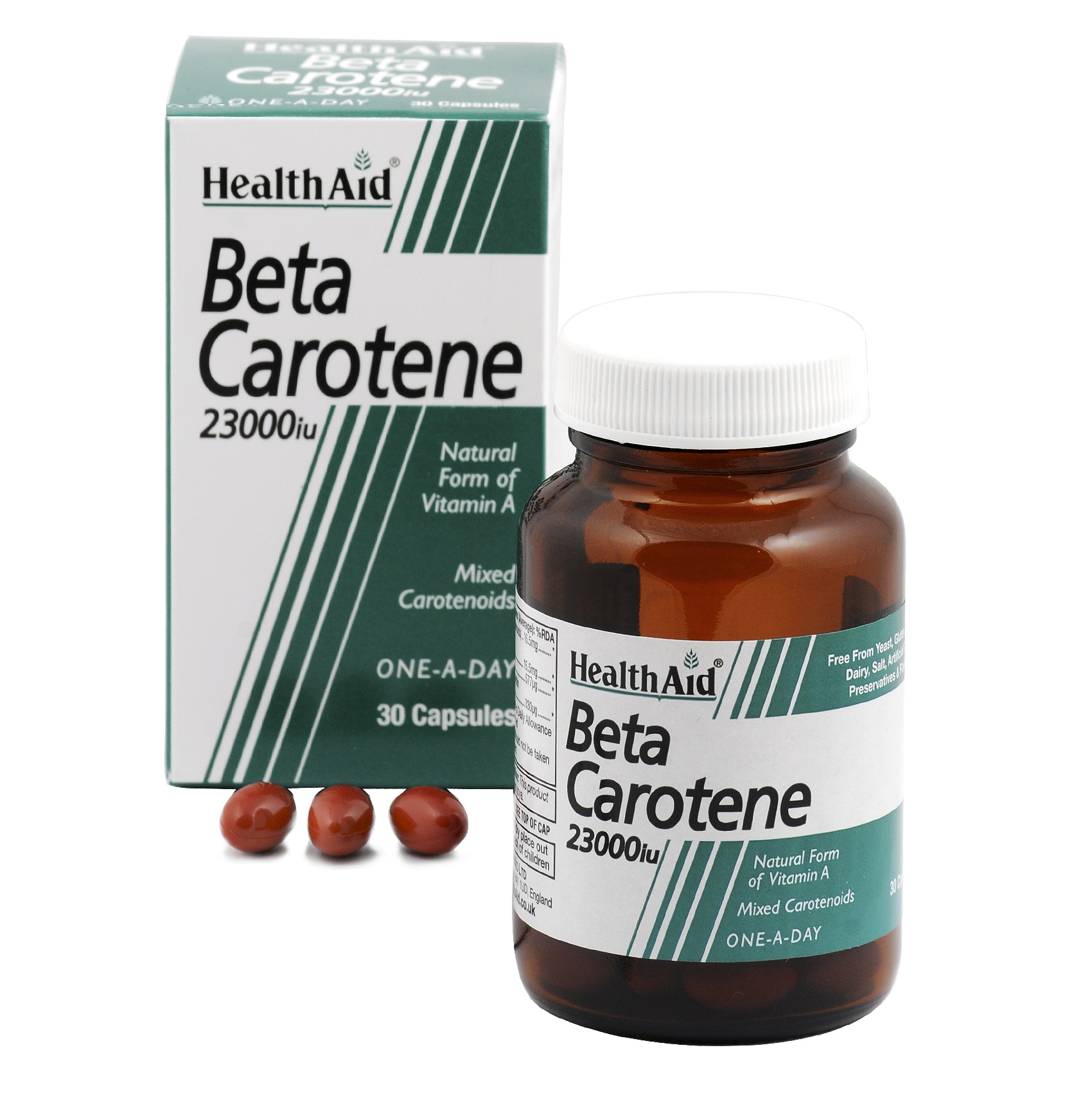 Health Aid Beta Carotene 23000iu 30 κάψουλες
