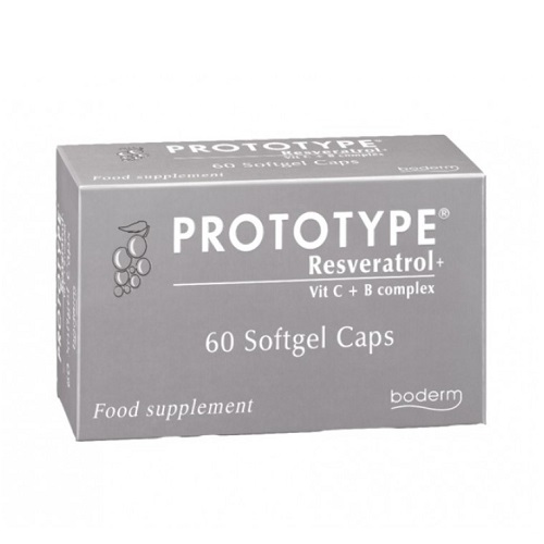 Boderm Prototype Resveratrol Αντιοξειδωτική Προστασία που Ενισχύει την Υφή του Δέρματος 60caps
