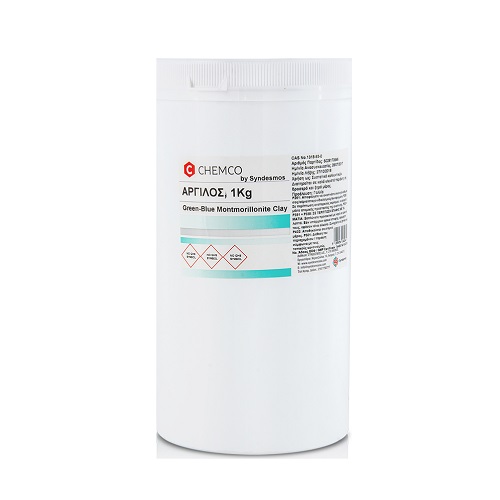 Chemco Green Clay Powder Πράσινη Άργιλος σε Σκόνη, 1Kg