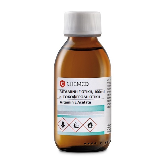 Chemco Vitamin E Acetate Βιταμίνη Ε Οξική Α-Τοκοφερόλη Οξική 100ml