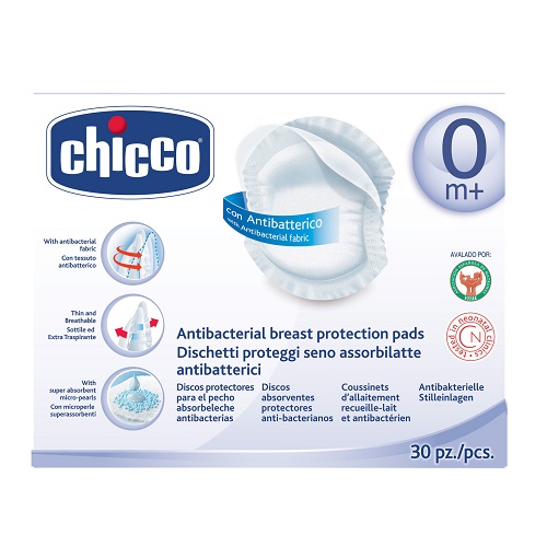 Chicco Επιθέματα Στήθους Αντιβακτηριακά, 30τμχ (61779-00)