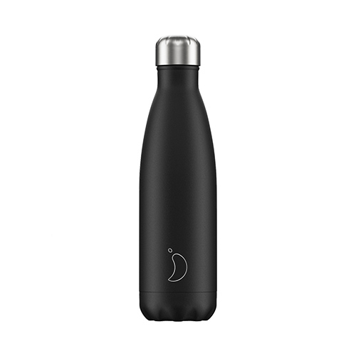 Chilly’s Matte Black Μπουκάλι Θερμός 500ml