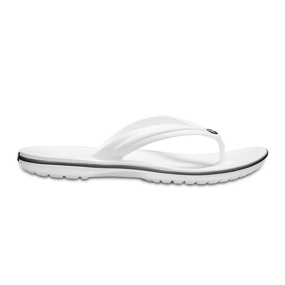 Crocs Crocband Flip Σαγιονάρες 11033-100 Λευκό – No37-38