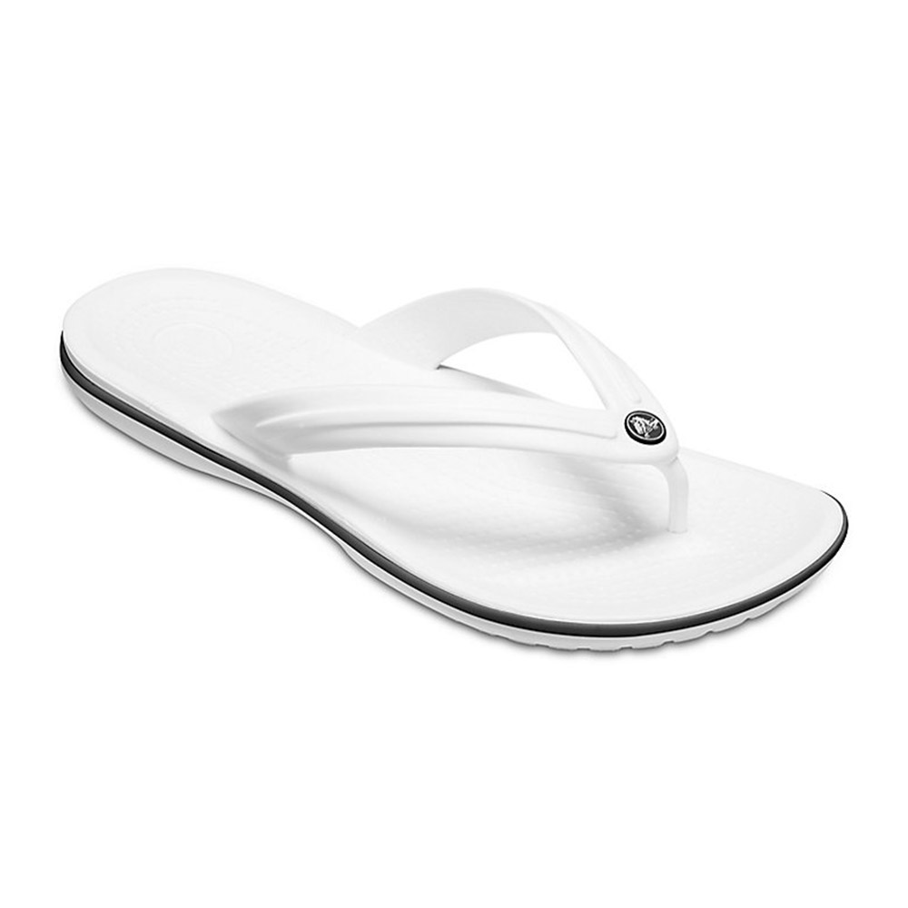 Crocs Crocband Flip Σαγιονάρες 11033-100 Λευκό – No37-38