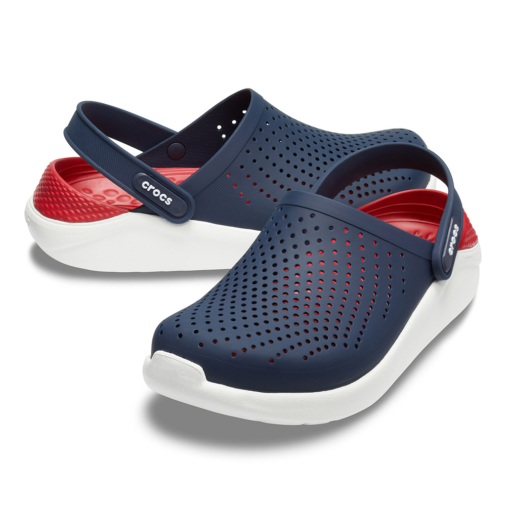 Crocs LiteRide Clog Σαμπό 204592-4CC Μπλε/Κόκκινο – No42-43