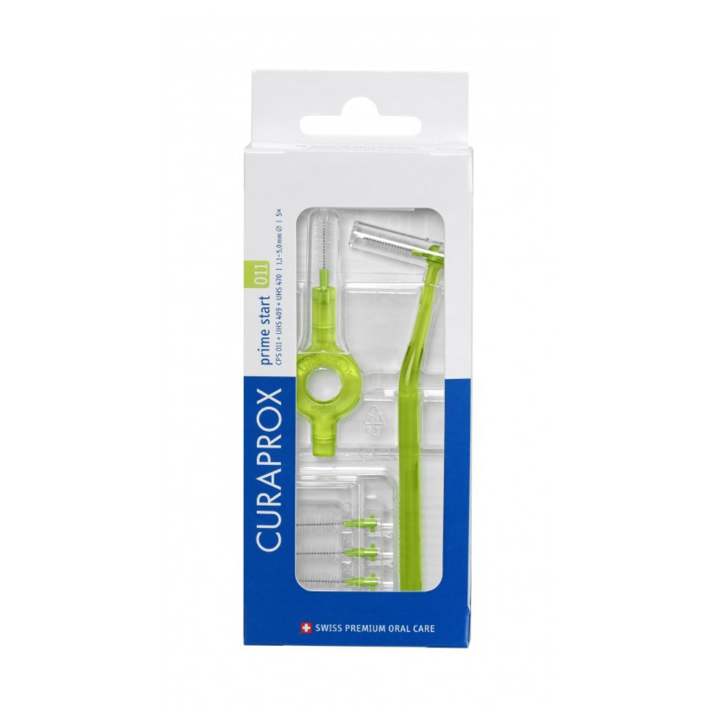 Curaprox Prime Start 011 Μεσοδόντια Βουρτσάκια Λαχανί 5τμχ